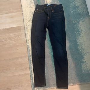 High waist skinny jeans